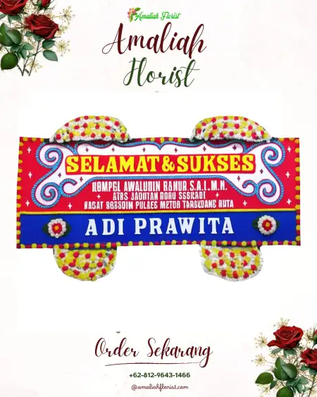 Papan Bunga Ucapan Selamat Pakembaran